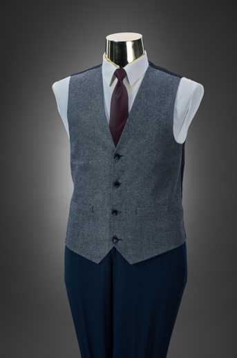 Indigo Slim Pant & Tweed Vest